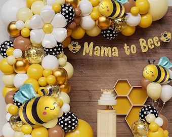 Biene ballon dekorationen party baby dusche gelb gold blumen luftballons