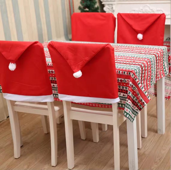 Housses De Chaise De Salle À Manger,Housse De Dossier De Chaise, Housse De Chaise De Noël, Gris Housses De Chaise De Salle À Manger,Housse De Dossier De Chaise, Housse De Chaise De Noël, Gris