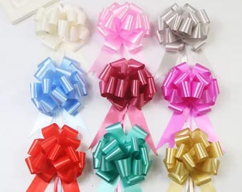 Juego de lazos para envolver regalos, lazos de cinta coloridos, decoraciones para fiestas, envoltura de regalos.