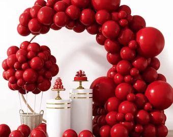 Kit arco di palloncini da 104 pezzi - Set di ghirlande per feste in 9 colori con punti di colla e catena