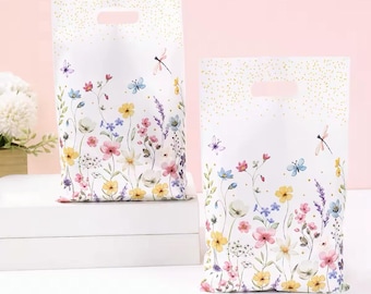 party good bag favours flowers floral spring gift bag baby shower party supplies