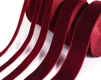 Red Velvet Ribbon: 5-10 Yards, DIY Craft, Gift Wrapping