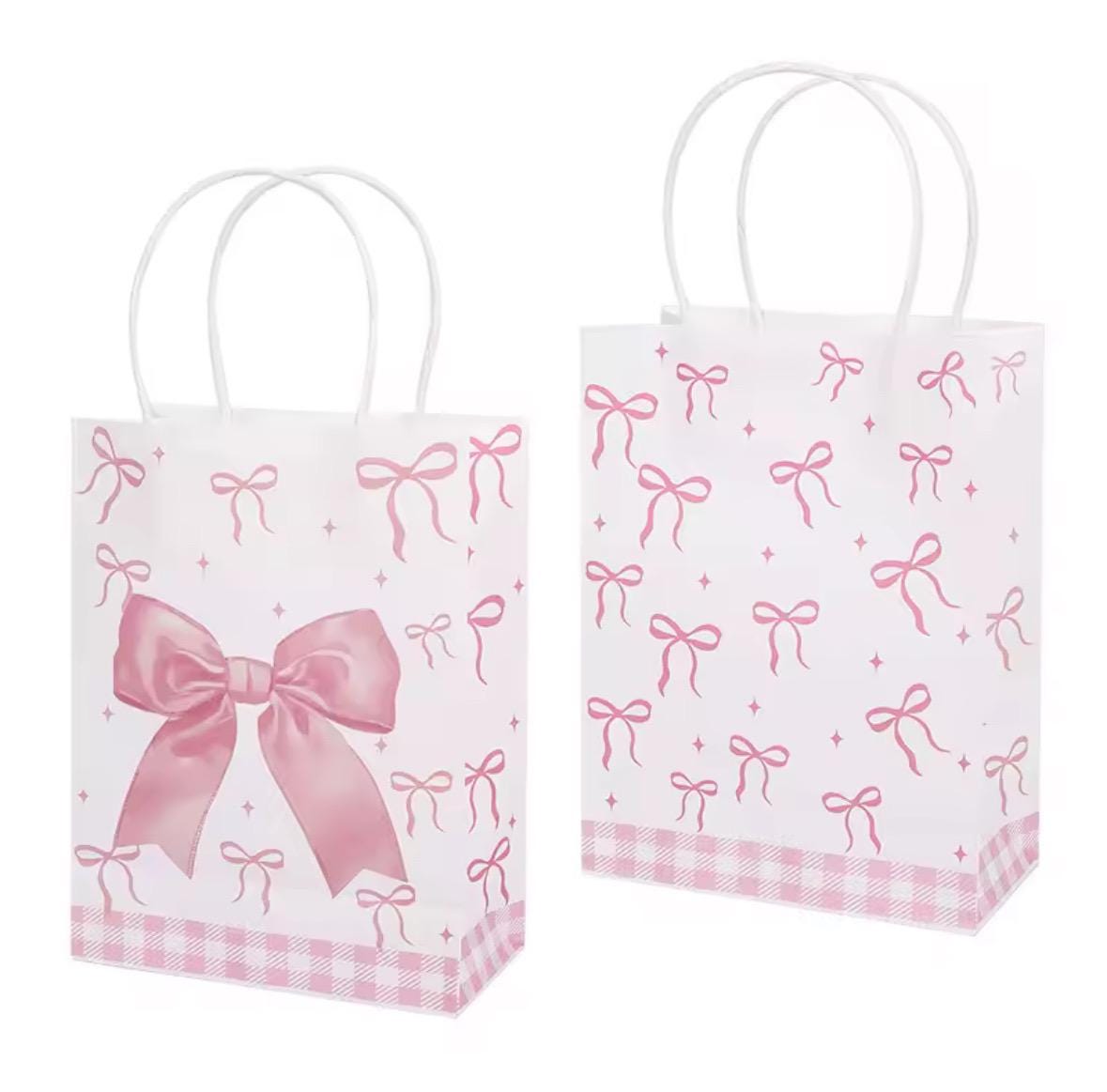 20 Bolsas De Regalo Con Asas, Bolsa De Regalo De Dama De Honor Con Lazo