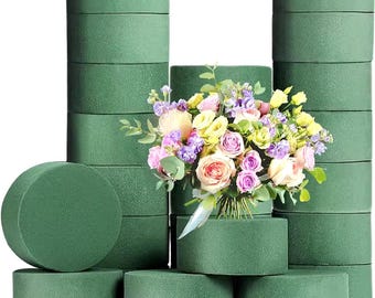 Dischi in schiuma floreale: 10 basi rotonde verdi per composizioni floreali