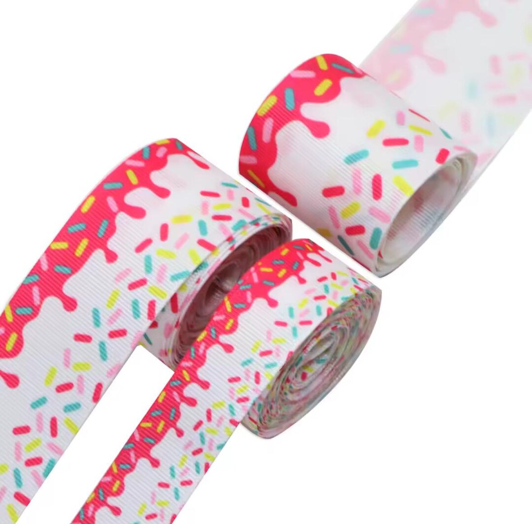 Sprinkle Ribon Candy Cake Sprinkle Grosgrain Ribbon, Sweet Treat Crafting Supplies ...