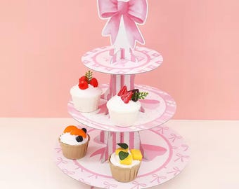 花柄3段ケーキスタンド - Etsy 日本