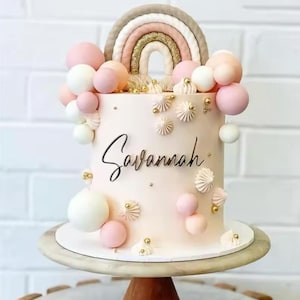 rainbow cake topper party decoration birthday cake