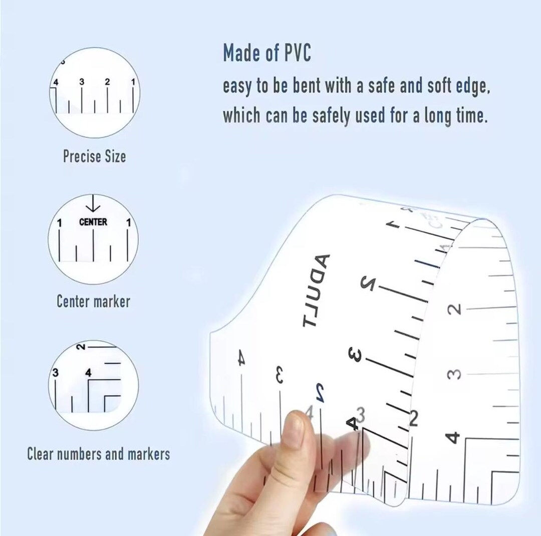 T-shirt Ruler Guide Set: Transparent Alignment Tools for Vinyl, Heat ...