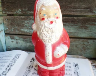 Vintage Christmas Lefton Santa Claus Cookie Jar, Mid Century Santa