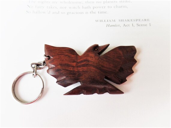 1x Solid Brass Bird Wing Pendant Clothes Bag Keychain Jewelry decoration parts