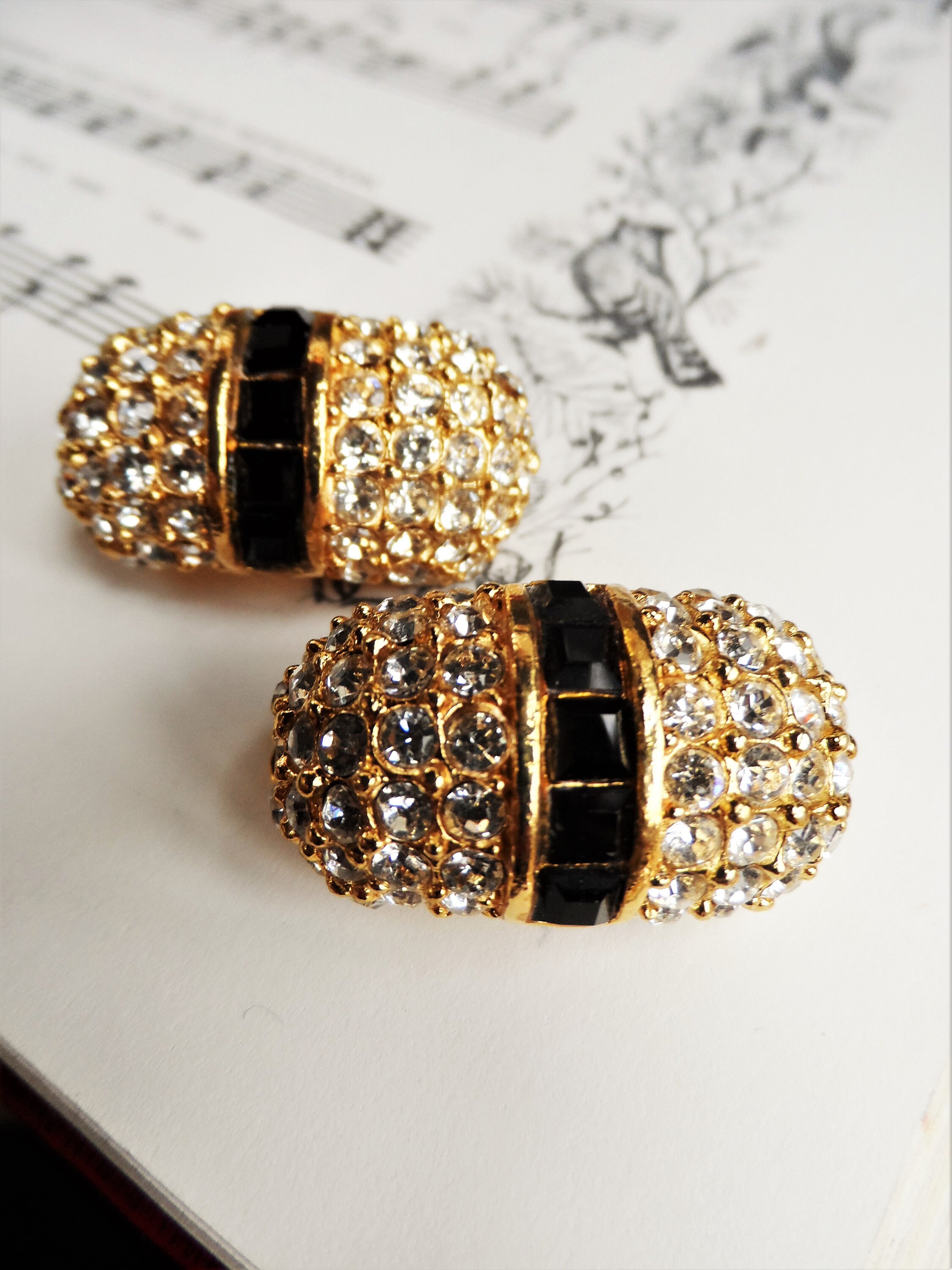 ◆VINTAGE HOLLYWOOD◆ Space Stone Ring Earrings VH249OEA008M Item #1030N- Zuni Multi Stone Channel Inlay Full Sun Sunface