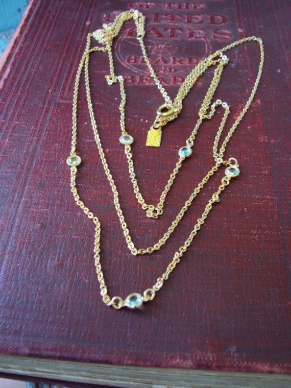 Vintage Emmons Choker Necklace Layered Multi Tripl