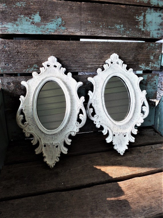 Vintage Shabby Chic Mirrors Mirror Set Ornate Frame Collage