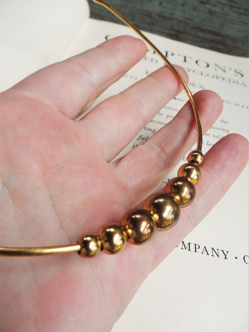 Vintage Beaded Cuff Necklace Wrap Necklace Brutalist Design Etsy