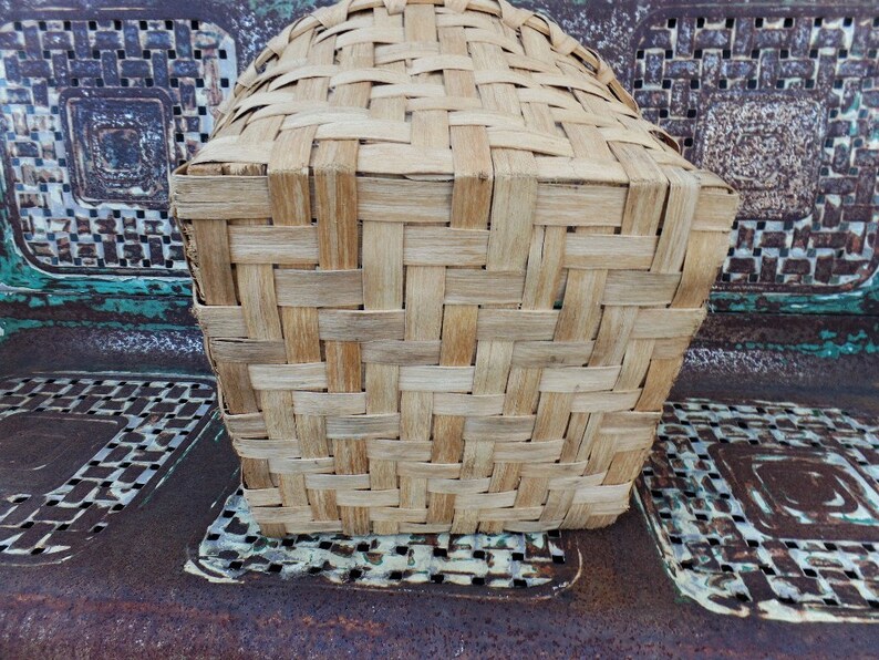 Antique Large Farmhouse Basket Split Oak Splint Gathering - Etsy