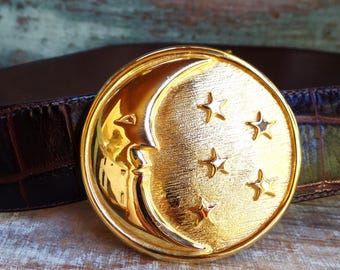 Vintage Chicos Chain Medallion Belt, Rhinestone Enamel Belt  display picture 1