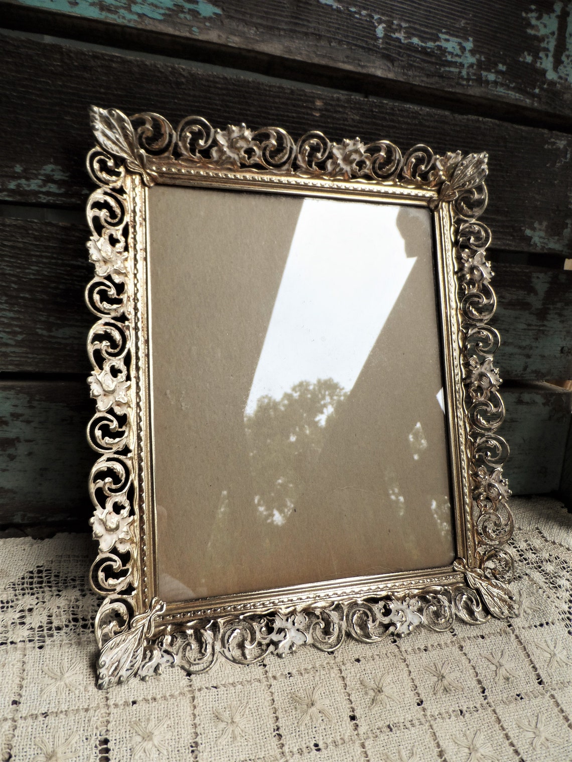 Vintage Ornate metal Picture Frame Frames Set Hollywood Etsy