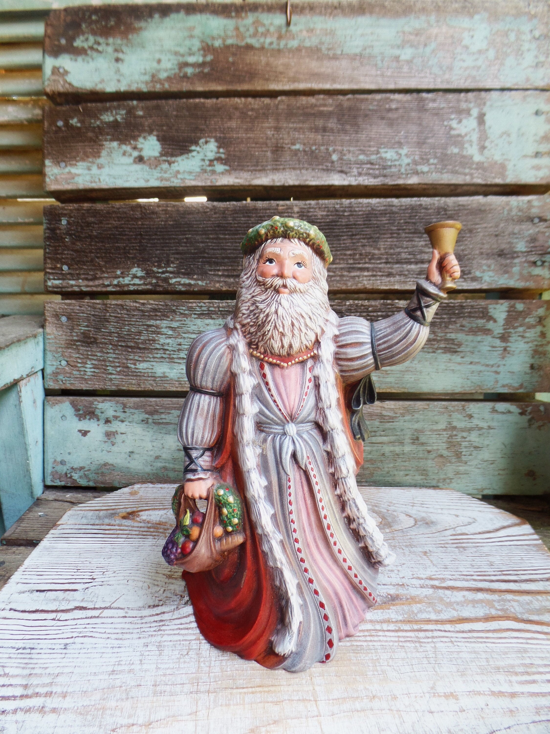 Vintage Handmade Christmas Ceramic Old World Santa Claus, Kimple