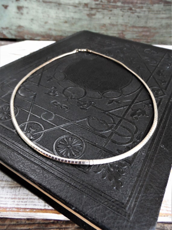 6mm Sterling Silver Omega Necklace | Eve's Addiction