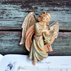 Vintage Fontanini Nativity Angel Figurine Italian Marked Italy Ornament Wings Christmas Manger Scene Antique Christmas Decoration Decor