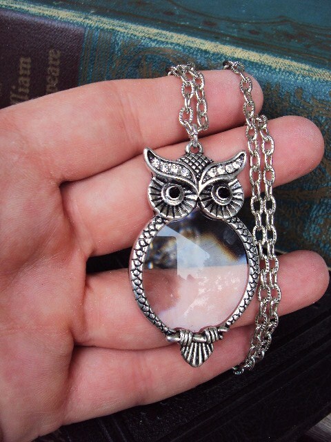 Owl Magnifying Glass Necklace – Streets of Orleans