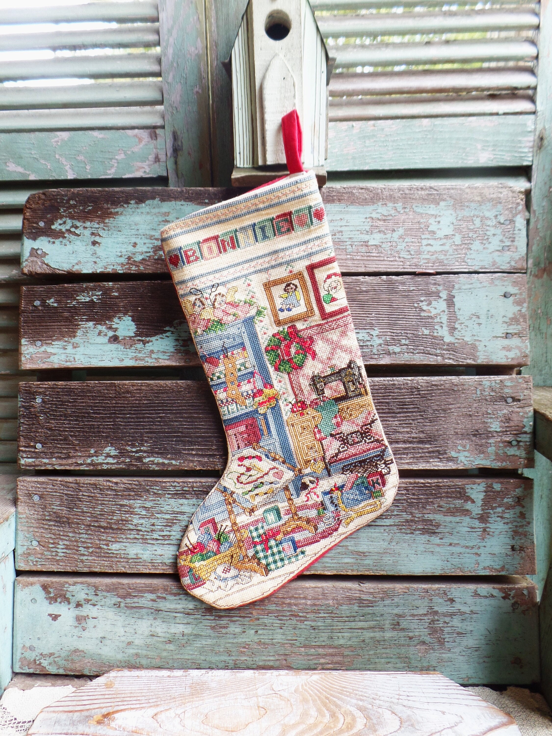 Toys & Games Heirloom Christmas Stocking Cross Stitch Leaflet