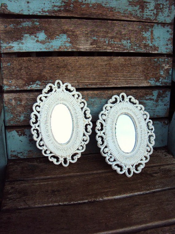 Vintage Shabby Chic Mirrors Mirror Set Frame Collage Vignette Image 0