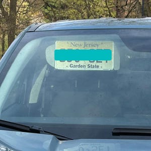 Sun Visor License Plate Mount: No Hardware, Universal Fit