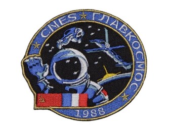 Programa Espacial Soviético Patch Soyuz TM-7 Estação Mir