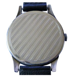 The watch has an opaque metal cover on the back