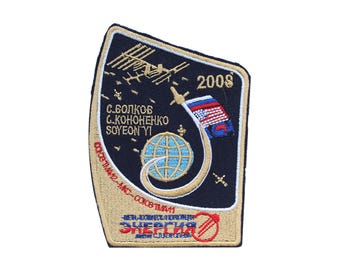Sojus TMA-11/12 USSR Raumprogramm Gestickter Aufnäher zum Aufbügeln