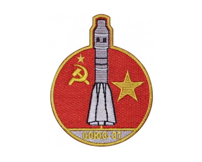 Interkosmos Soviet Space Programme Patch Soyuz-37 #3 image 1