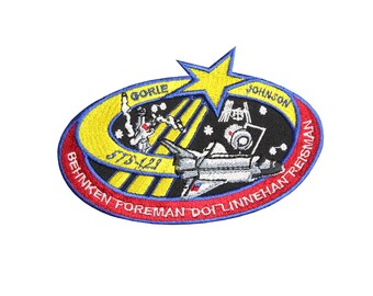 Estação Espacial STS-123 da NASA, Ônibus Espacial Endeavour, Missão ISS, Patch bordado