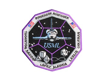 NASA STS-73 Ônibus espacial Missão Clumbia Patch bordado para costura