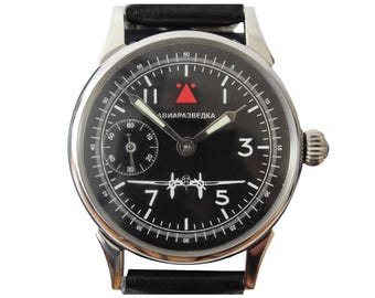 Vintage UdSSR Molnija Luftwaffe Armbanduhr | Mechanische Uhr aus der Tschechoslowakei