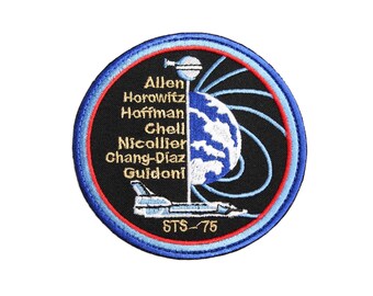 NASA STS-75 Space Shuttle Mission Atlantis Patch bordado para costura
