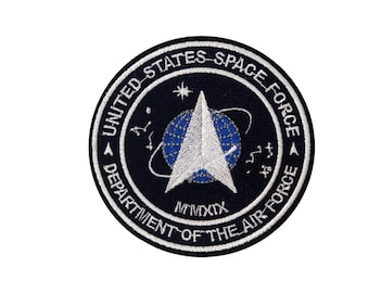 United States Space Force Logo Embroidered Iron-on / Velcro Patch