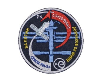 Bayerisches Raumfahrtprogramm Sojus TM-34 Ärmelaufnäher