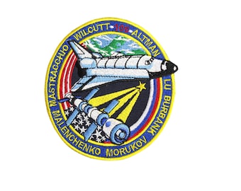 STS-106 ISS Missão Espacial Bordada Costurada Manga Remendo de Nave Espacial