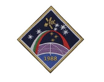 Patch bordado do programa espacial soviético Soyuz TM-5