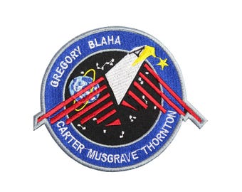 Remendo bordado para costura da missão STS-33 DOD do ônibus espacial da NASA