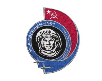 Geborduurde patch Pride Gagarin ruimteschip Sovjet-Unie: de eerste man in de ruimte