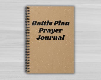 Cuaderno espiral de oración para el plan de batalla (planificación táctica, estrategia y oración)