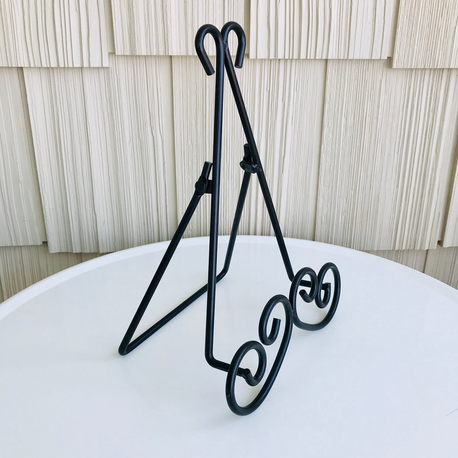 Black Scroll Iron Metal Easel Display Stand 101/2 Cook Etsy