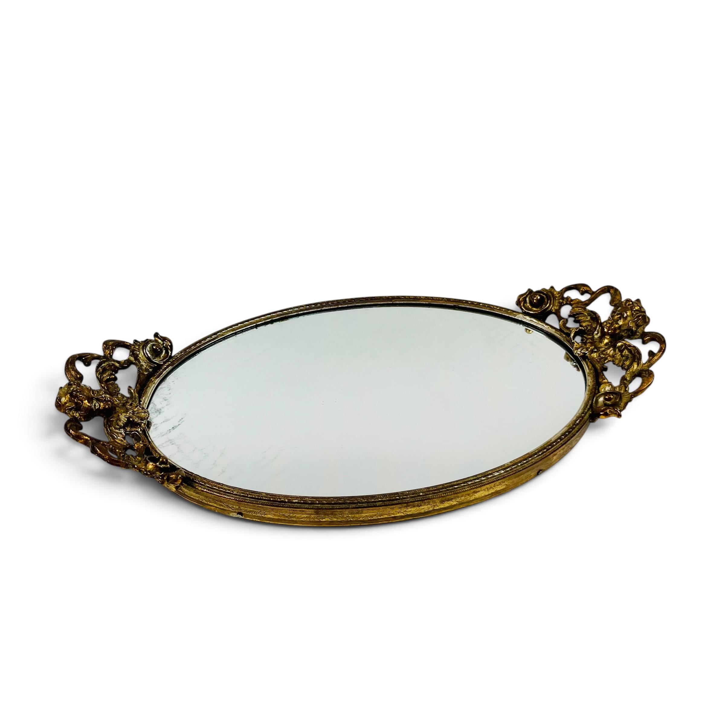 Stylebuilt Gold Vanity Mirror Tray - Etsy