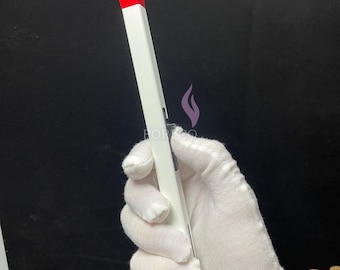 Encendedor de cerillas delgado, resistente al viento, recargable, regalo coleccionable