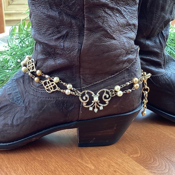 Anklet Boot Jewelry Etsy