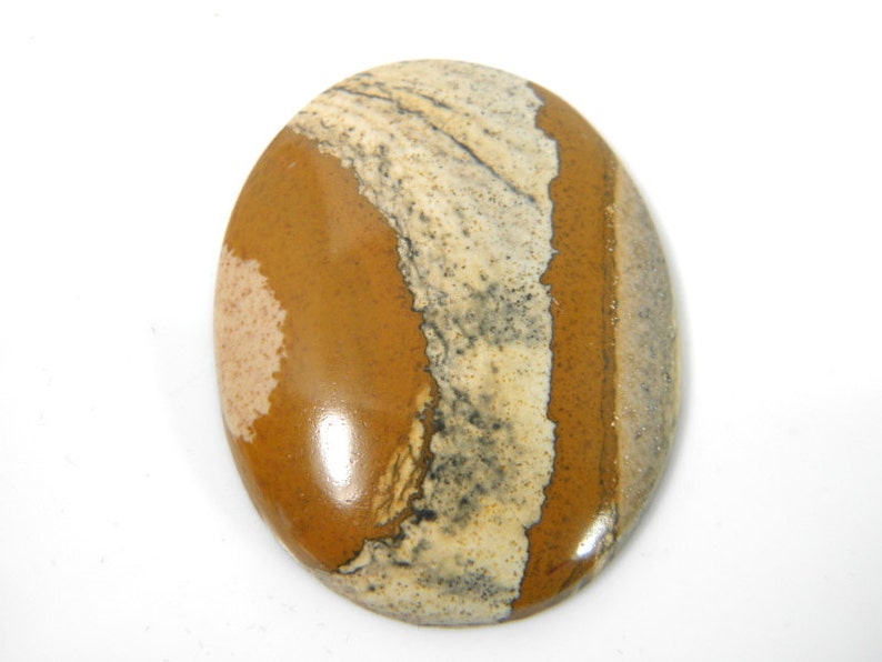 jewelry designer oval picture jasper jewelry stone natural stone cabochon handcrafted Owyhee jasper cabochon