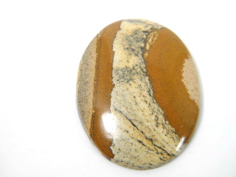 jewelry designer oval picture jasper jewelry stone natural stone cabochon handcrafted Owyhee jasper cabochon