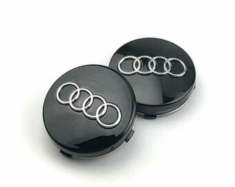 4 stuks naafdoppen, 60 mm, wielnaafdoppen, universele wieldoppen, velgdoppen, wieldoppen, ABS zilver, compatibel met VW Audi naafdoppen